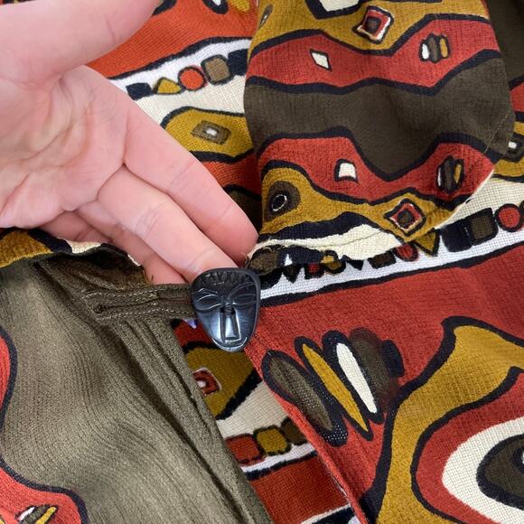 Black Magic Women’s Green Print Toggle Kimono Cardigan Plus Size - Picture 6 of 7